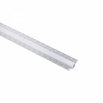 Профиль алюминиевый врезной в гипсокартон RIGEL-1513C, с экраном, цвет алюминий, 2м, AKS (в комплекте 4 заглушки) фотография