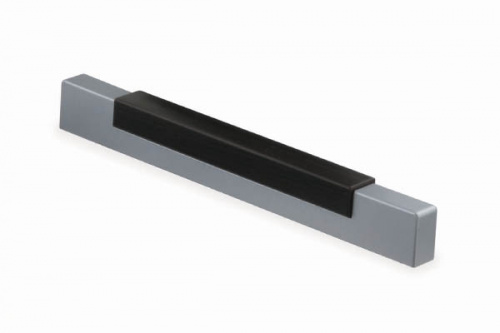 Ручка меб. скоба пластик. PS32/C32 160 металлик+венге AKS_1