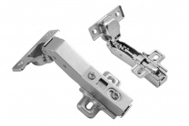 Петля угловая 45° с доводчиком 45мм h0 clip-on AKS фотография