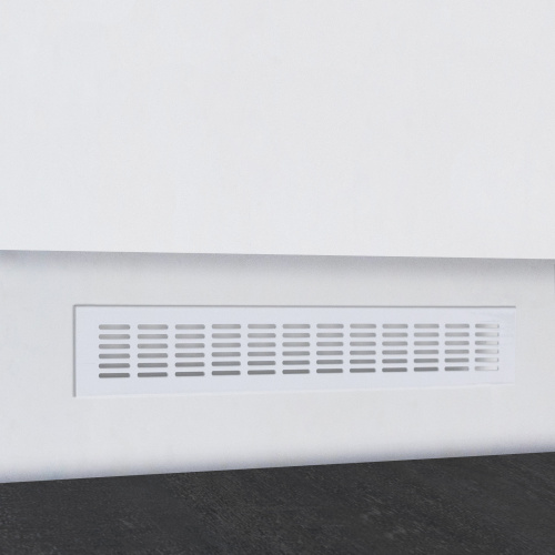 Решетка вентиляционная 480х60мм белая алюминий AKS_3