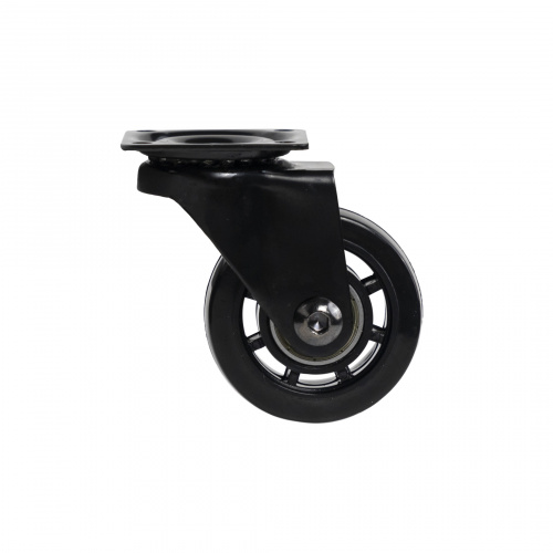 Колесо меб. SHIFT d50 h67 с площадкой, черный AKS_3