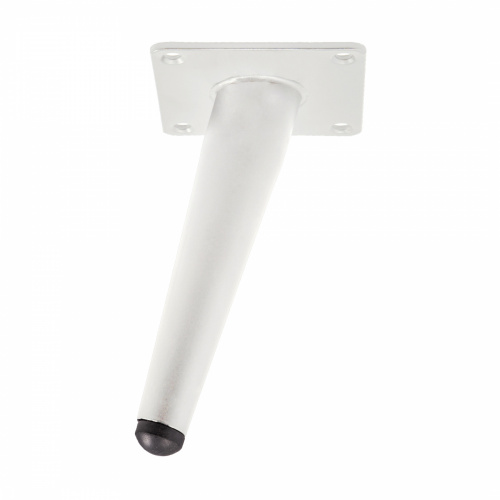 Опора меб. конусная h150 наклонная, белый AKS_1