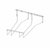 Держатель подвесной для бокалов двухрядный, графит AKS фотография