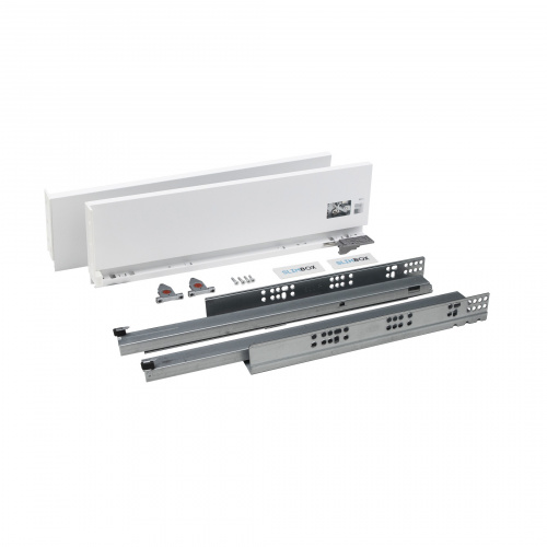 Система ящиков Slimbox AKS L-300 H=128 белый PUSH TO OPEN ДСП16мм_3