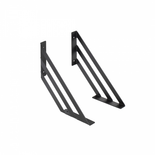 Полкодержатель мет. GRATE 200*200*2.3 черный (1 упак. = 2 шт.) AKS_1