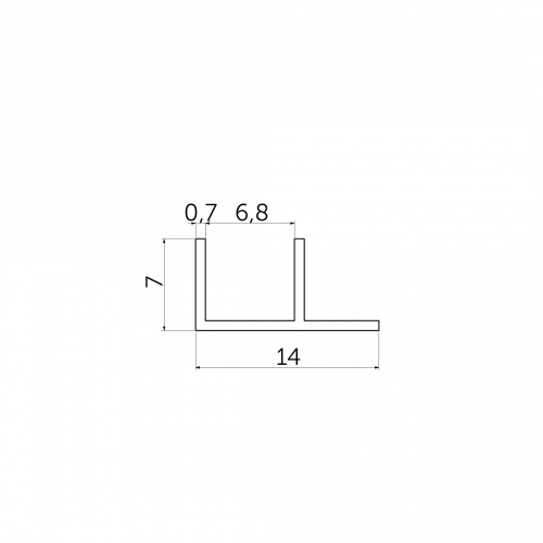 Планка угловая 6 матовая (L=3.05) РФ_3