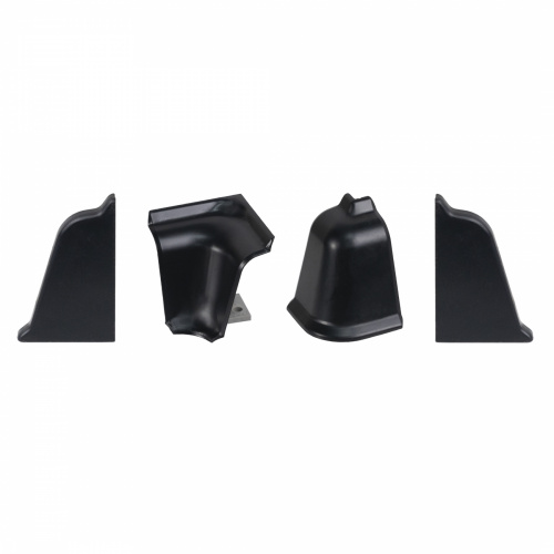 Комплект ПВХ аксессуаров к плинтусу LB38 черный РФ_1