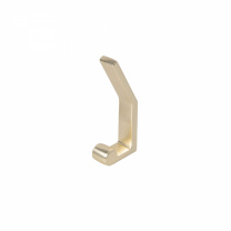 Крючок меб. двухрожковый мет. PEROLA брашированное золото AKS