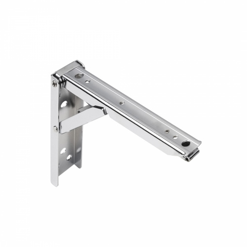 Полкодержатель складной Модель 2, 200*135*30 хром AKS_1