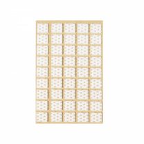 Подкладка самоприлипающая фетровая прорезиненная 15 х 15мм (1упак.=45шт), белая, Folmag фотография