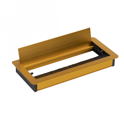 Пропуск кабельный металл 240х120мм брашированная латунь AKS_3