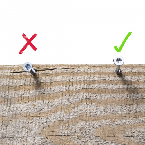 Шуруп-конфирмат 4,0*50 потай TORX (уп/0,5тыс.шт) AKS_5