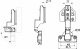 Петля внутренняя с доводчиком 48мм планка h0 clip-on 3D регулировка комплект заглушек с саморезами AKS PLUS_preview_1
