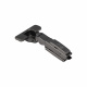 Петля накладная с доводчиком 45мм h0 clip-on AKS PLUS 3D узкая черная (саморезы, заглушки)_preview_1