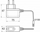 Блок питания Wall 2.4W/12V розеточный с миниконнектором, AKS_preview_1