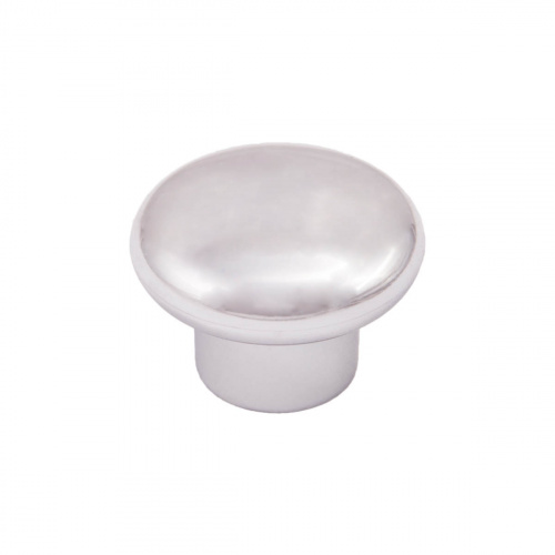 Ручка меб. кнопка пластик. PK01/K1 хром AKS_1