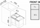 Мусорные контейнеры выдвижные 300 JC603 (1*7LT, 1*15LT), серый REJS_preview_1