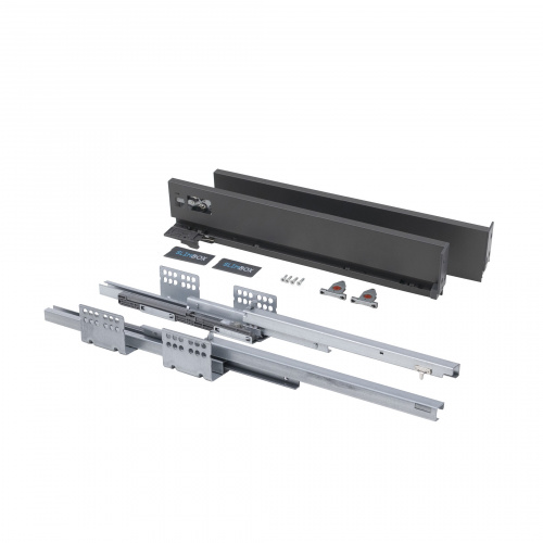 Система ящиков Slimbox AKS L-550 графит низкий SOFT CLOSE H=90 ДСП 16мм_2