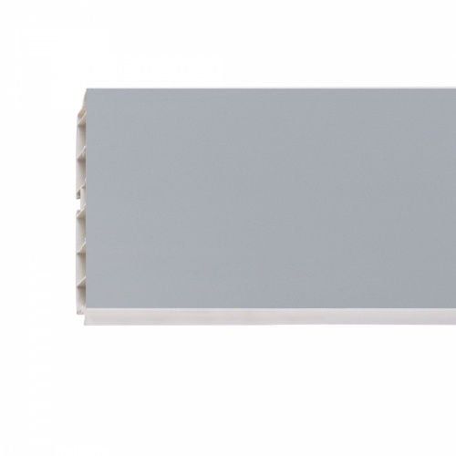 Цоколь мебельный ПВХ h=100, серый L=3000мм, РБ_1