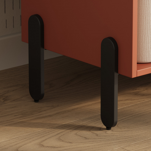 Опора меб. мет. COSMO h150 для пуфов черный матовый AKS_7