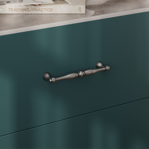 Ручка меб. скоба мет. EVA 128 античная латунь, AKS_7