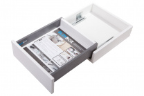 Система ящиков Slimbox AKS L-450 H=175 графит PUSH TO OPEN ДСП 16мм фотография