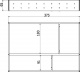 Комплект разделителей L400 универсальный металлический Organizer нержавеющая сталь (373*293*65) AKS_preview_1