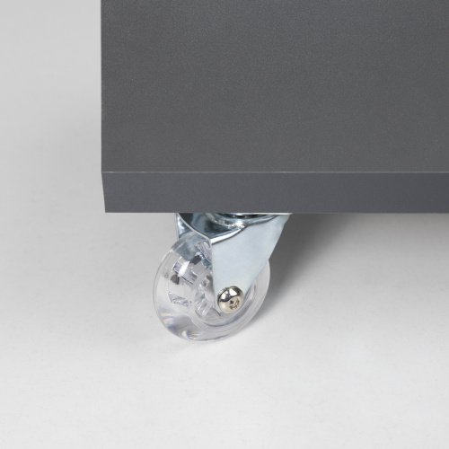 Колесо меб. CRYSTAL/1 d50 h64 с площадкой, прозрачный AKS_3