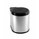 Корзина для мусора хром 14л (300мм) AKS_preview_1