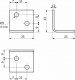 Уголок металлический FSC-01 23х23х25 (1,2), белый цинк (уп/10шт) AKS_preview_1