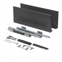 Система ящиков Slimbox Evolution L-450 H=199 графит SOFT CLOSE ДСП16мм фотография