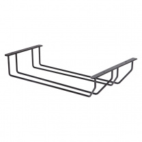 Держатель подвесной для бокалов двухрядный 340*65*205, черный AKS Держатель подвесной для бокалов двухрядный 340*65*205, черный AKS