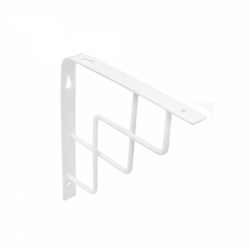 Полкодержатель мет. QUADRO 150*150*20*3, белый AKS_1