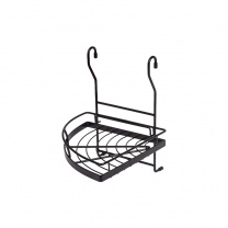 Корзина на трубу d16 угловая одинарная CWJ101 черная AKS фотография