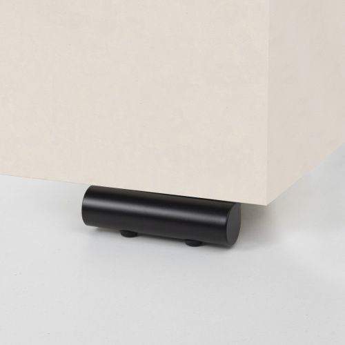 Опора меб. мет. В155 L150 d40 черный AKS_3