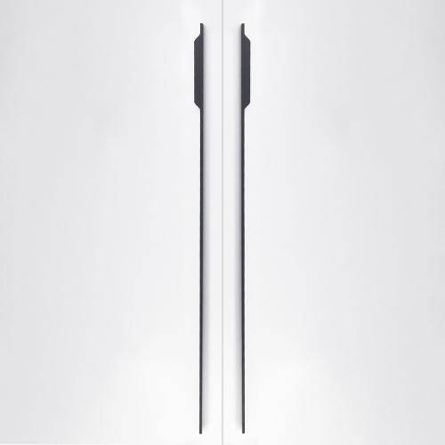 Ручка меб. скоба алюм. ANDROMEDA 1056/1200 черный матовый, AKS (правая)_4