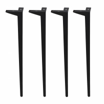 Опора меб. HELLY h720, черный муар (1 упак. = 4 шт.) AKS