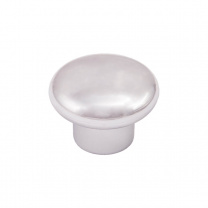 Ручка меб. кнопка пластик. PK01/K1 хром AKS фотография