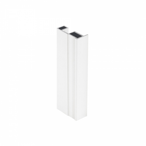 Профиль алюминиевый SENATOR белый глянец вертик. узкий кваттро L-5300 мм АЛЮТЕХ_1