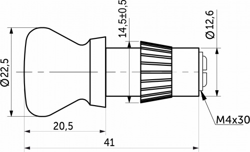 Заглушка на рейлинг RETRO, бронза AKS_2