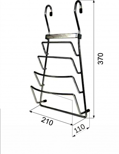 Корзина на трубу d16 для крышек CWJ204A черный AKS_2