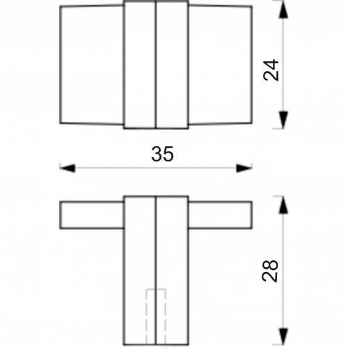 Ручка меб. кнопка мет. SANDRA шлифованный никель, AKS_2