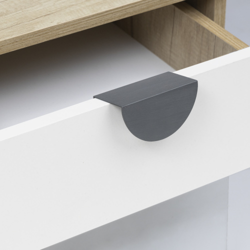 Ручка меб. накладная алюм. ISLAND 64 шлифованный графит, AKS_6