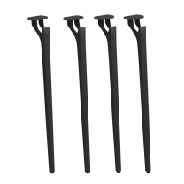 Опора меб. BOND h720, черный муар (1 упак. = 4 шт.) AKS фотография