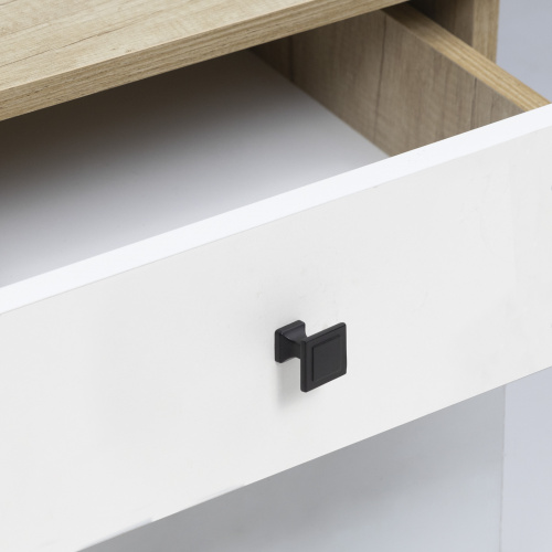 Ручка меб. кнопка мет. SQUARE, матовый черный, AKS_5