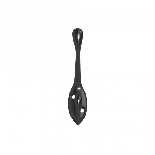 Крючок меб. двухрожковый мет. VIOL черный AKS_4