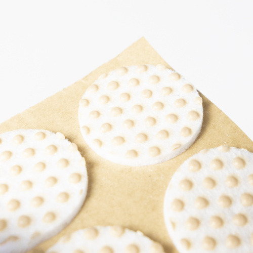 Подкладка самоприлипающая фетровая прорезиненная d30мм (1упак.=15шт), белая, Folmag_4