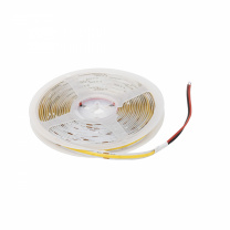 Лента светодиодная COB - 15W/m, 24V, 8мм, 480 д/м, IP20, нейтральный белый (4000K) - 5м, AKS фотография