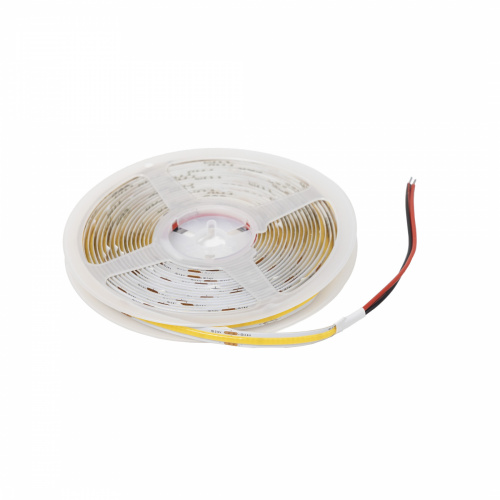 Лента светодиодная COB - 15W/m, 24V, 8мм, 480 д/м, IP20, холодный белый (6000K), CRI>90, 1400 Lm, 5м, AKS_1