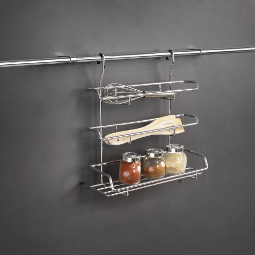 Корзина на трубу d16 для бумаги и плёнки CWJ215 хром AKS_4